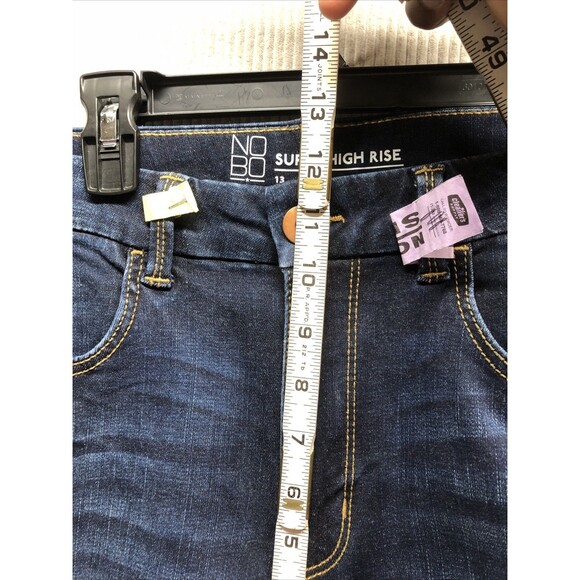 No Boundaries Junior Womens Jeggings Size 13 Dark Wash Super High Rise - Picture 9 of 16